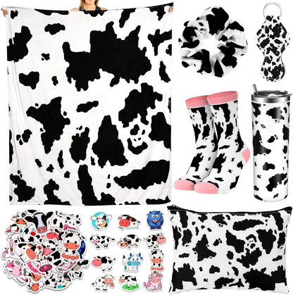 Set 20 oz 50" 60" Bokon Cow Stuff for Girls, Christmas Cow Gift Include Stainless Steel Tumbler with Lid and Straw x