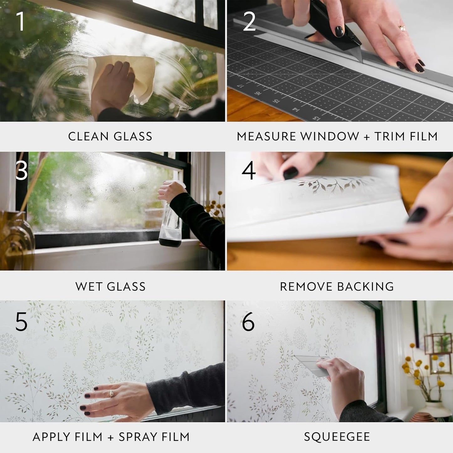 Artscape Flight Window Privacy Film with Textured Glass Pattern, Non-Adhesive & UV Protection, 24 x 36 inches