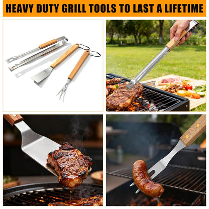4PCS BBQ Blanket for Resting Meat, Grill Blanket with BBQ Tool Set, 21IN Reusable Smoker Meat Resting Blanket with Wide Mouth for Large Brisket Turkey, Ribs, Steak, Pork Shoulders