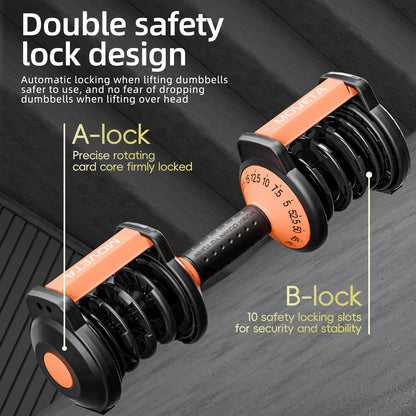 Moveta Adjustable Dumbbells Set of 2，Free Weights Dumbbells Set，Adjustable Dumbbell Set，52.5 lbs pair 105 lbs，15 in 1，for Men/Women Gym Equipment for Home Strength Training Equipment