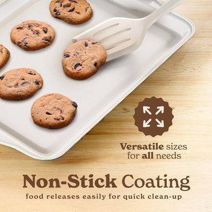 Country Kitchen Nonstick Bakeware Set - Durable & Easy Release, Sage Color, 10 Pieces