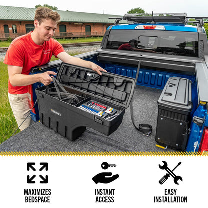 RealTruck UnderCover SwingCase Truck Bed Storage Box | SC101D | Fits 1999 - 2007 Chevy/GMC Silverado/Sierra 1500-3500 Drivers Side