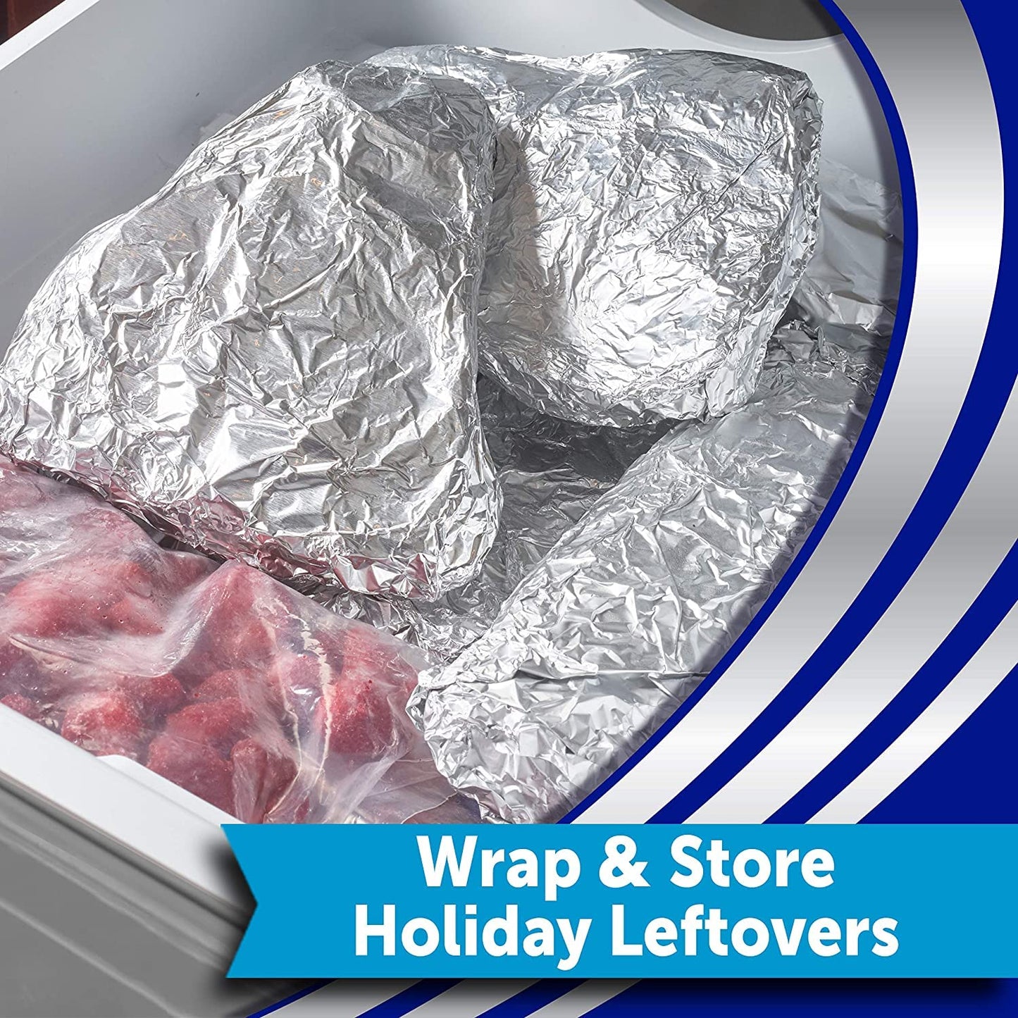 Reynolds Wrap Non-Stick Aluminum Foil Easy Prep, Cook & Clean (50 Sq Ft (Pack of 6)