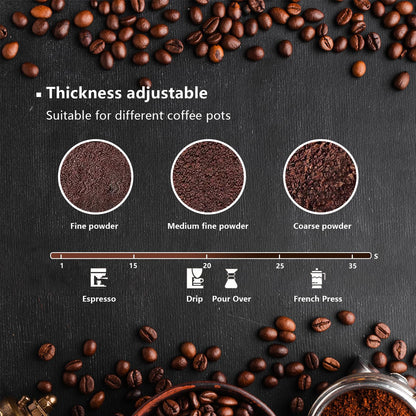 Coffee Grinder Electric & Spice Grinder, 150W Fast Grinding with Stainless Steel Blades | for Coffee Beans, Spices, Seeds, Herbs | Dry Food Mill | Mini Kitchen Grinder (Handheld)