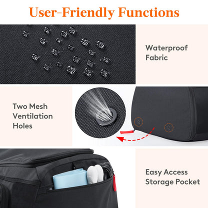Lifewit Gym Bag for Men & Women with Shoe Compartment, 40L Carry On Duffle Bag for Travel, 3 In 1 Waterproof Weekender Workout Overnight Sports Backpack with Dry and Wet Seperation, Black