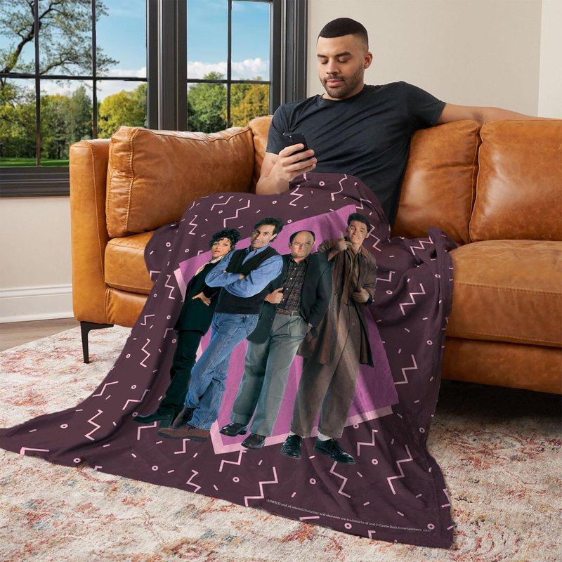 Northwest Seinfeld Silk Touch Throw Blanket, 50" x 60", The Gang