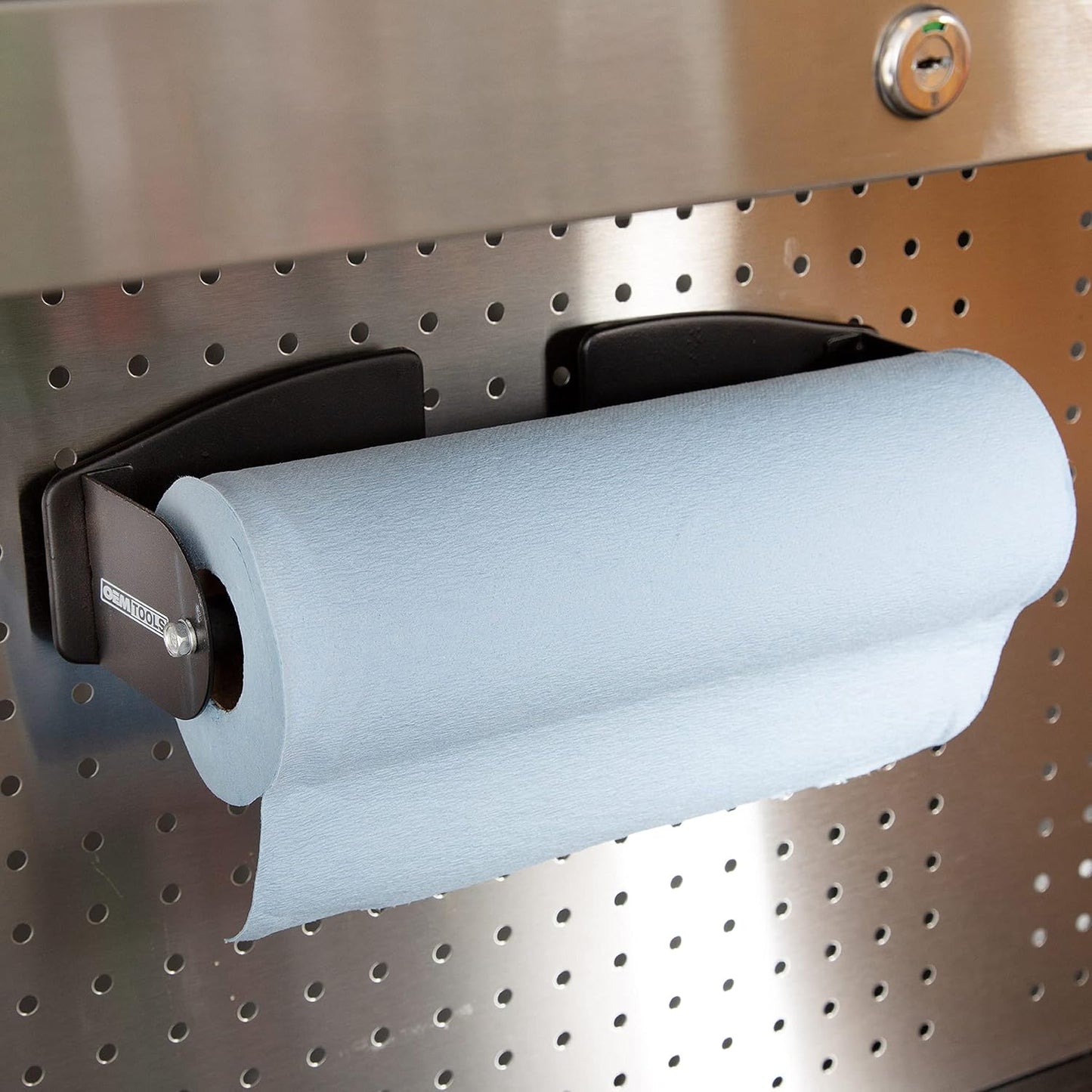 24952 Toolboxes OEMTOOLS Magnetic Paper Towel Holder, Mounts to and Cabinets, Adjustable Magnet Paper Towel Holder