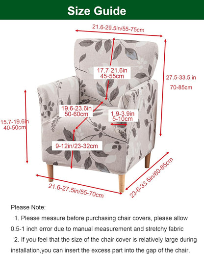 1-Piece Sofa,A19 CRFATOP Stretch Mid Century Modern Armchair Slipcover Accent Chair Covers with Arms Soft Chair