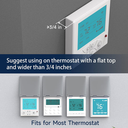 Central AC Thermostat Cover Panel, 4-3/4" AC Wired Controller Panel Protection Cover, Mistake Prevention Cover for AC