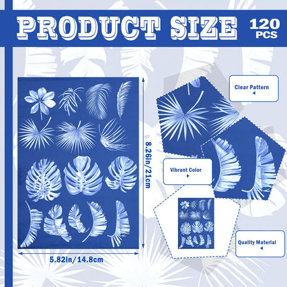 Engrowtic 240 Sheets Sun Print Paper Kit Cyanotype Paper Set High Sensitive White Solar Activated Nature Sun Printing Drawing Kit for Adults Crafts DIY Project
