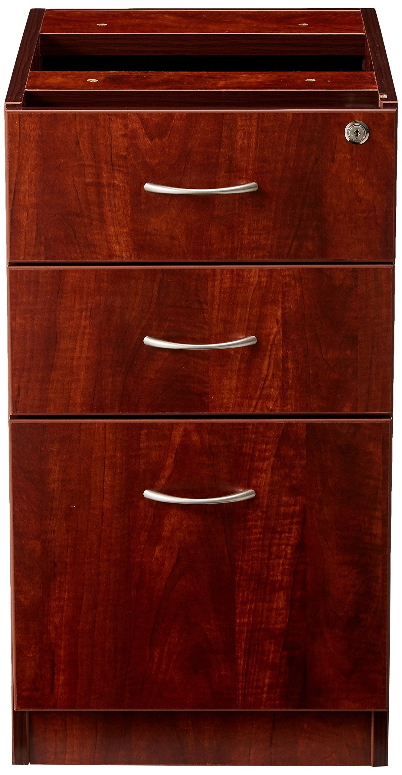 Lorell LLR69604 69000 Series Free Standing Fixed Pedestals, Cherry