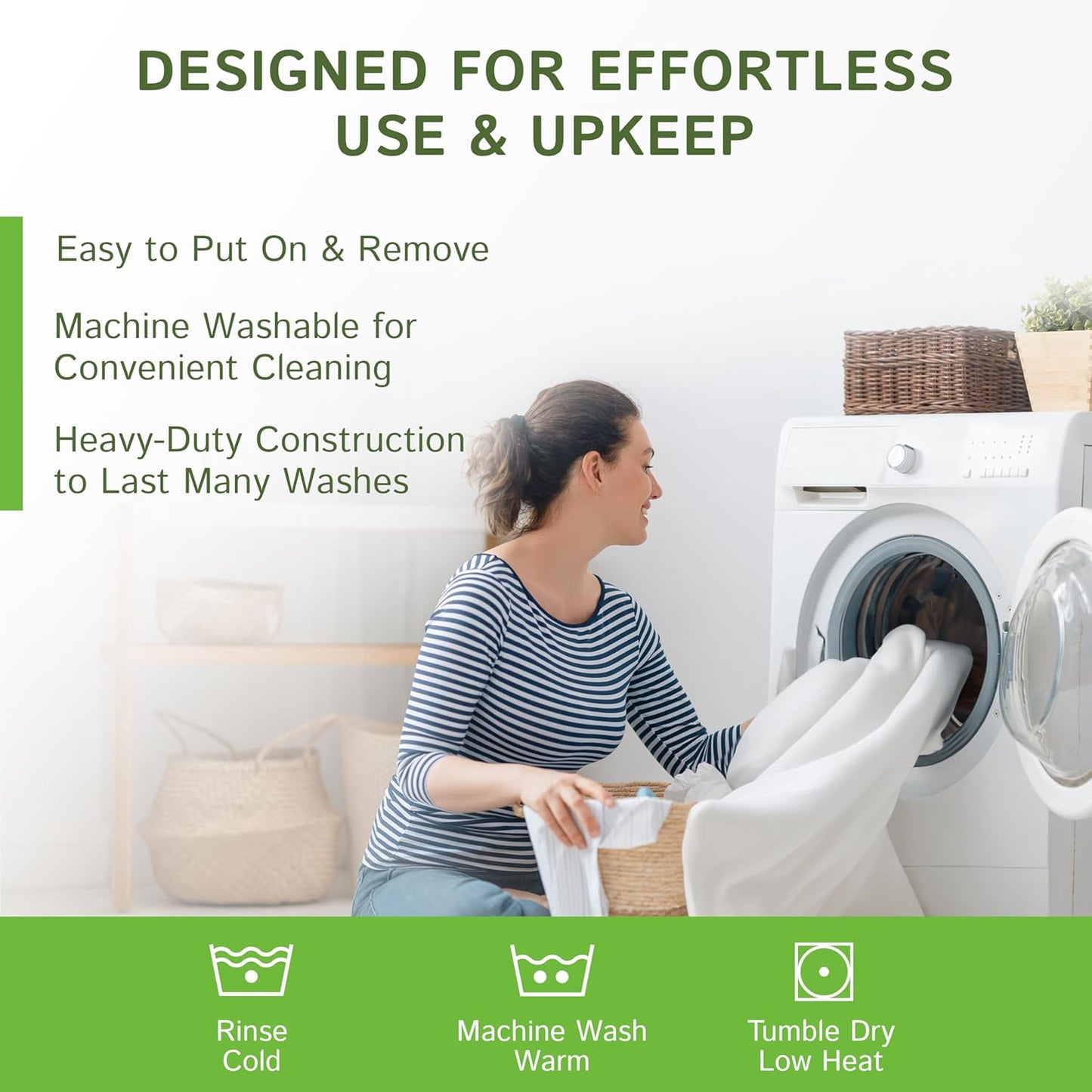 Four Seasons Essentials RV Short Full Size Waterproof Mattress Protector, Cooling Bamboo Fitted Sheet Cover