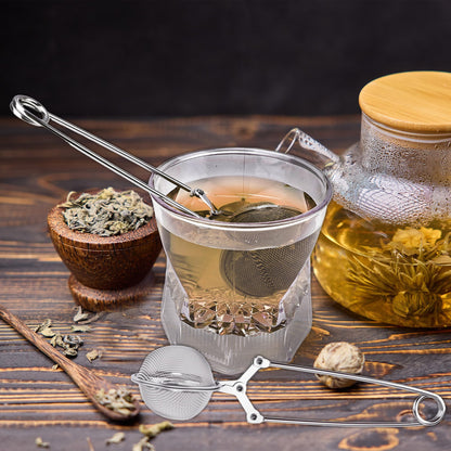 25 Pack Snap Tea Ball Infusers Stainless Steel Mesh Tea Ball Strainers with Handle Mesh Snap Tea Ball for Loose Leaf Tea Spices Herbs, 2 Colors (Color Style 1)