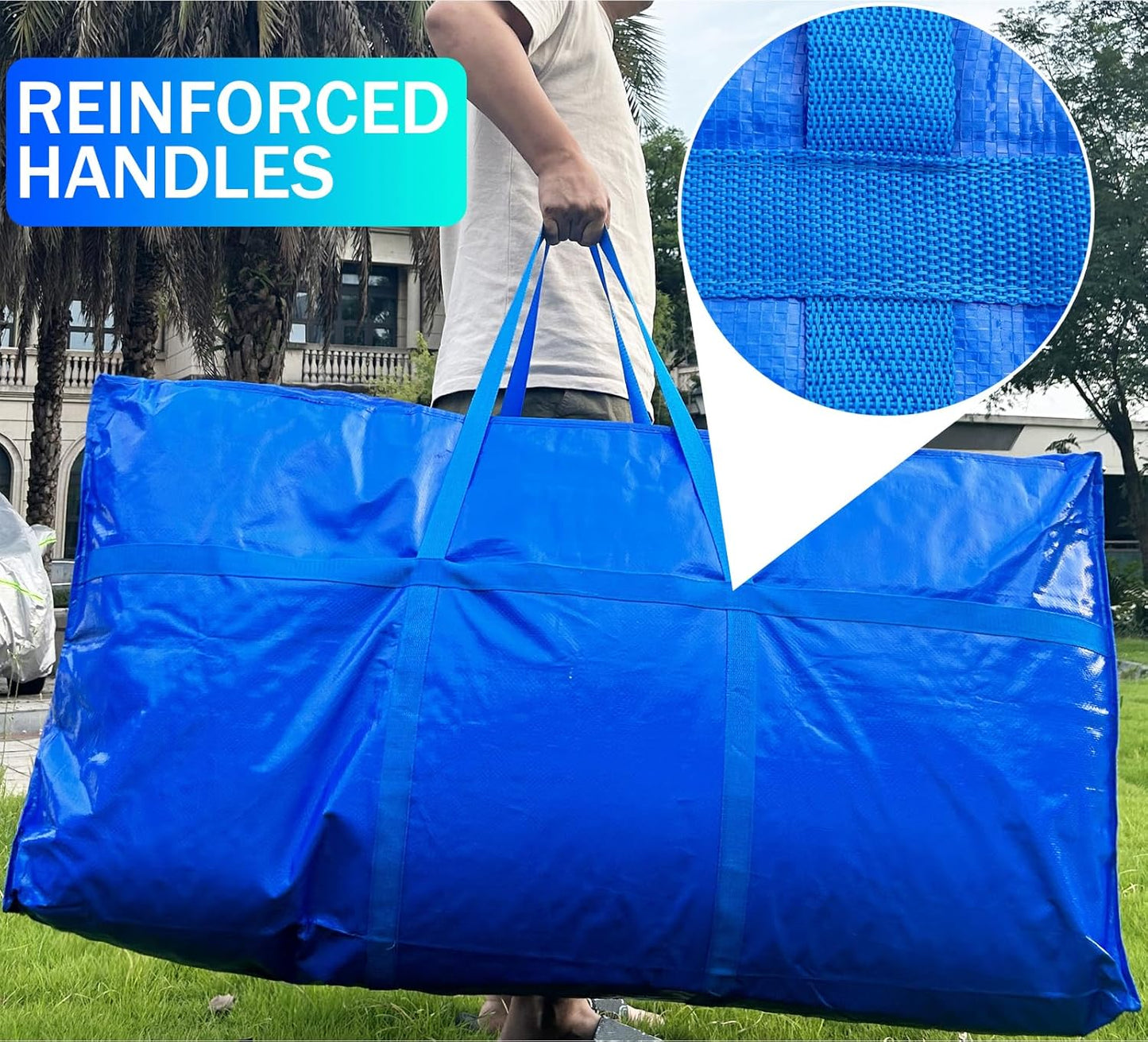 66 Gallon Extra Large Storage Bags by [Brand Name] - Heavy Duty Duffle with Zipper & Strong Handles | Waterproof & Dust-Proof