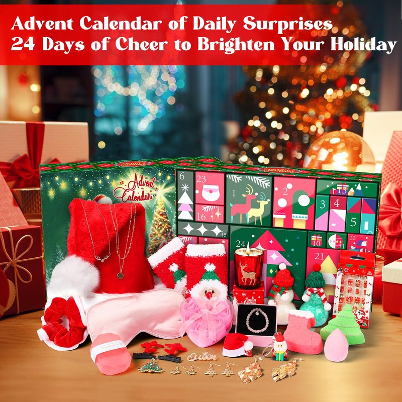 Christmas Gifts for Women Adults 2025, Christmas Gift Baskets, Beauty & Bath Spa Self Care Relaxing Gift Set, Surprise Xmas Holiday Gift Ideas for Mom Wife Teens Girlfriend Friends Sister