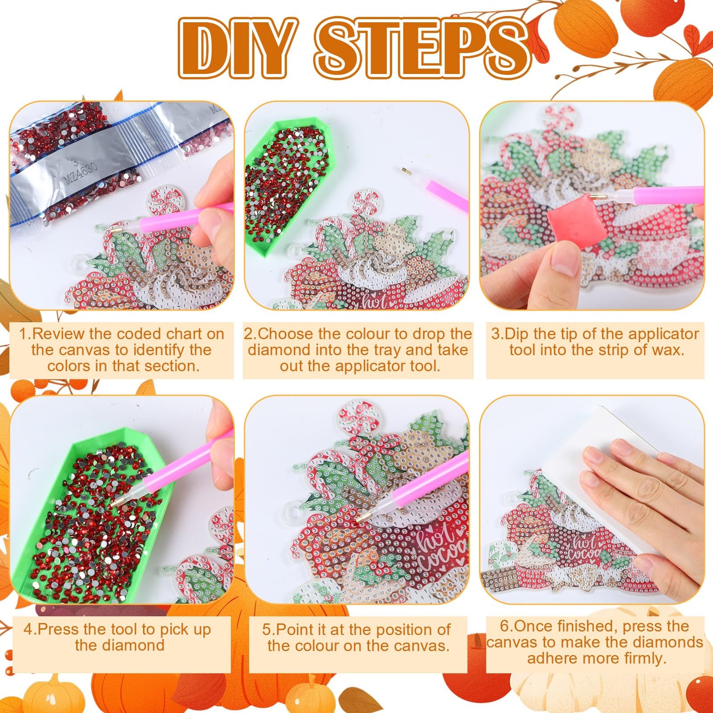 Chunful 20 Pcs Seasonal Diamond Art Wreath Kits Holidays Spring Summer 5d DIY Diamond Art Painting Hanging Sign 4th of July Ornament for Adult Office Holiday Wall Home Decoration(Festival)