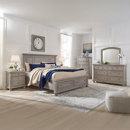 Signature Design by Ashley Lettner Modern Traditional 7 Drawer Dresser, Light Gray