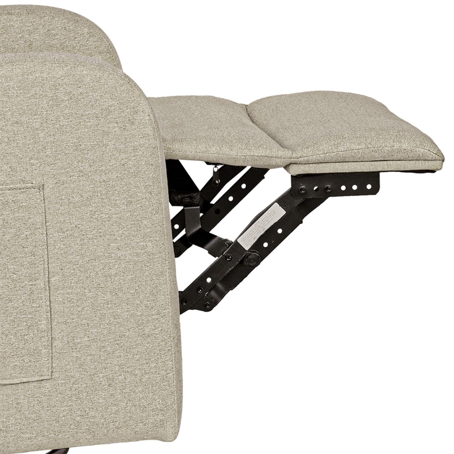 Ink+Ivy Recliner & Rocking Chair: Glider Recliner Nursery Chair for Living Room & Bedroom, Swivel Rocker Recliner with Side Pockets, Comfy Chair for Small Spaces, Beige