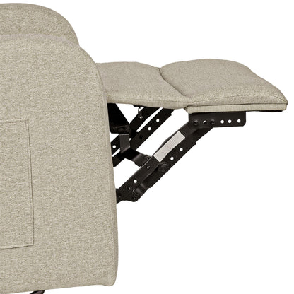 Ink+Ivy Recliner & Rocking Chair: Glider Recliner Nursery Chair for Living Room & Bedroom, Swivel Rocker Recliner with Side Pockets, Comfy Chair for Small Spaces, Beige