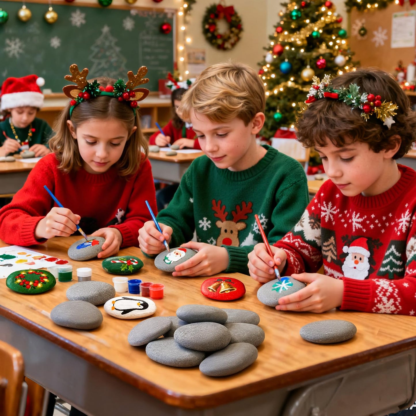 Simetufy 25Pcs Rocks for Painting, Large 3-4 Inch Natural River Stones for DIY, Art & Crafts, Smooth Paintable Flat Rocks Bulk for Adults, Children, Kindness Rocks Garden Decoration