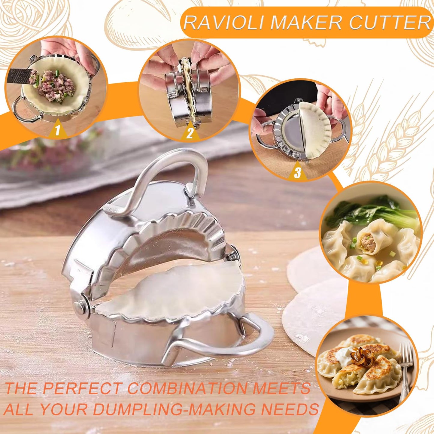 10pcs Pasta Making Tools, Wood Pasta Making Kit with Pasta Drying Rack,Rolling Pins,Gnocchi Board,Dough Cutter,Ravioli Cutter,Pasta Stamps,Making Dumplings .Pasta Making Accessories for Home