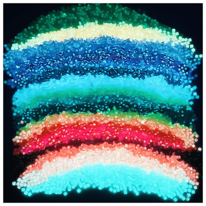 Glow in the Dark Diamond Painting Beads for Diamonds Dots Accessories, 20 Colors Square Diamond Painting Drills Flatback Rhinestones for Crafts, Bead Art Gem Art, 20000PCS