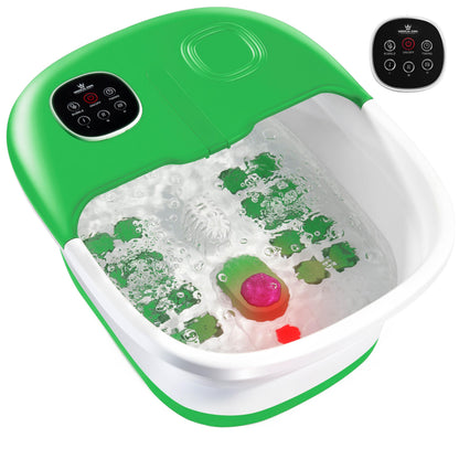 Medical king Foot Spa with Heat and Massage and Jets Includes A Remote Control A Pumice Stone Collapsible Massager with Bubbles and Vibration