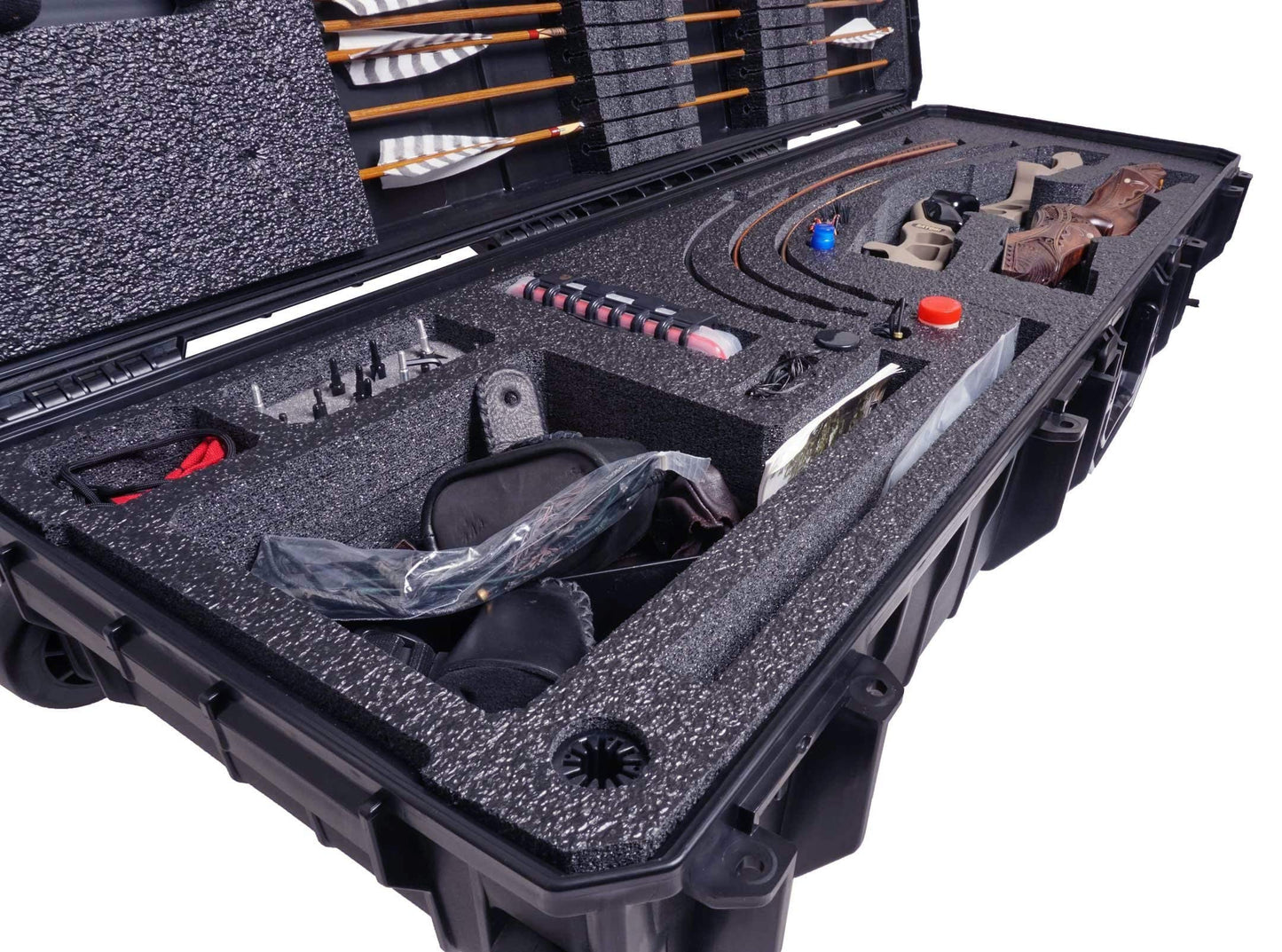 Case Club Waterproof Recurve Bow Case with Included Waterproof Accessory Box x2 (Recurve Bow)