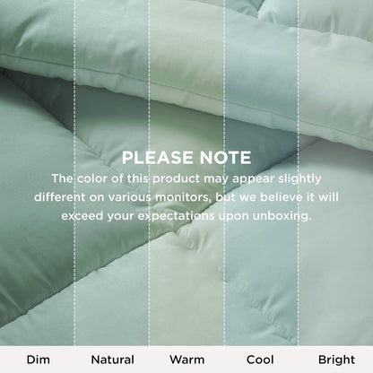 Bedsure Comforter Duvet Insert - Oversized King Size All-Season Down Alternative Bedding | Sage Green 116x98 Inches