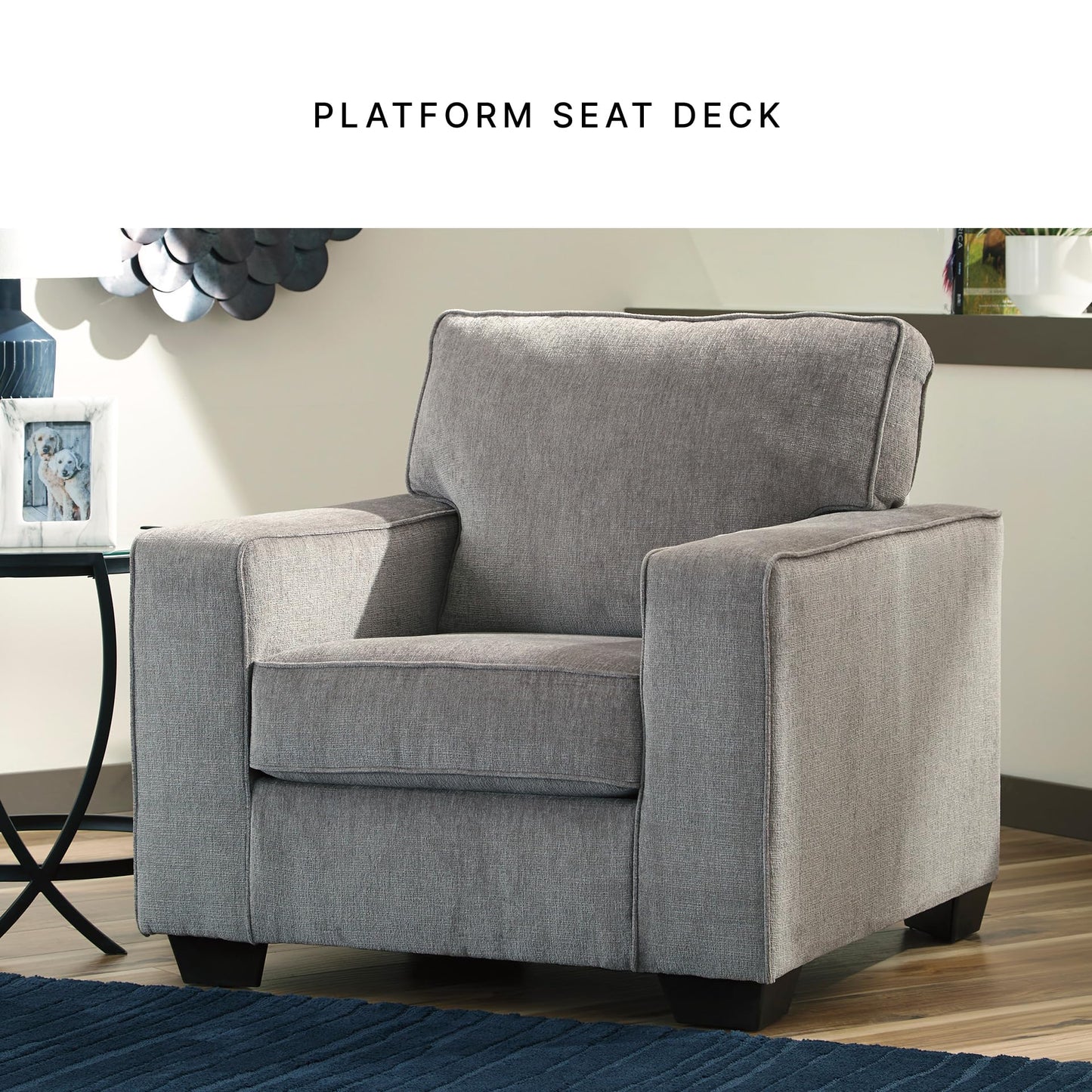 Signature Design by Ashley Altari Modern Chair, Light Gray