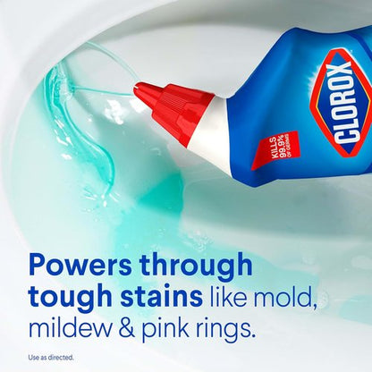 Clorox Toilet Bowl Cleaner - Clinging Bleach Gel, Ocean Mist Scent, 24 Fl Oz, Pack of 2