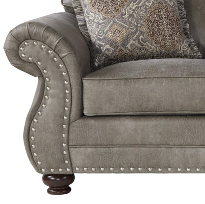 Roundhill Furniture Leinster Sofas, Gray