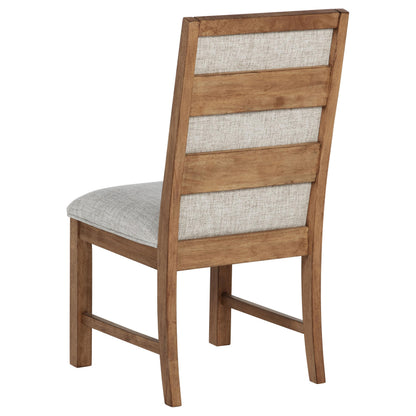 Coaster Home Furnishings Bruner Upholstered Dining Side Chair Brown 109102 (Set of 2)