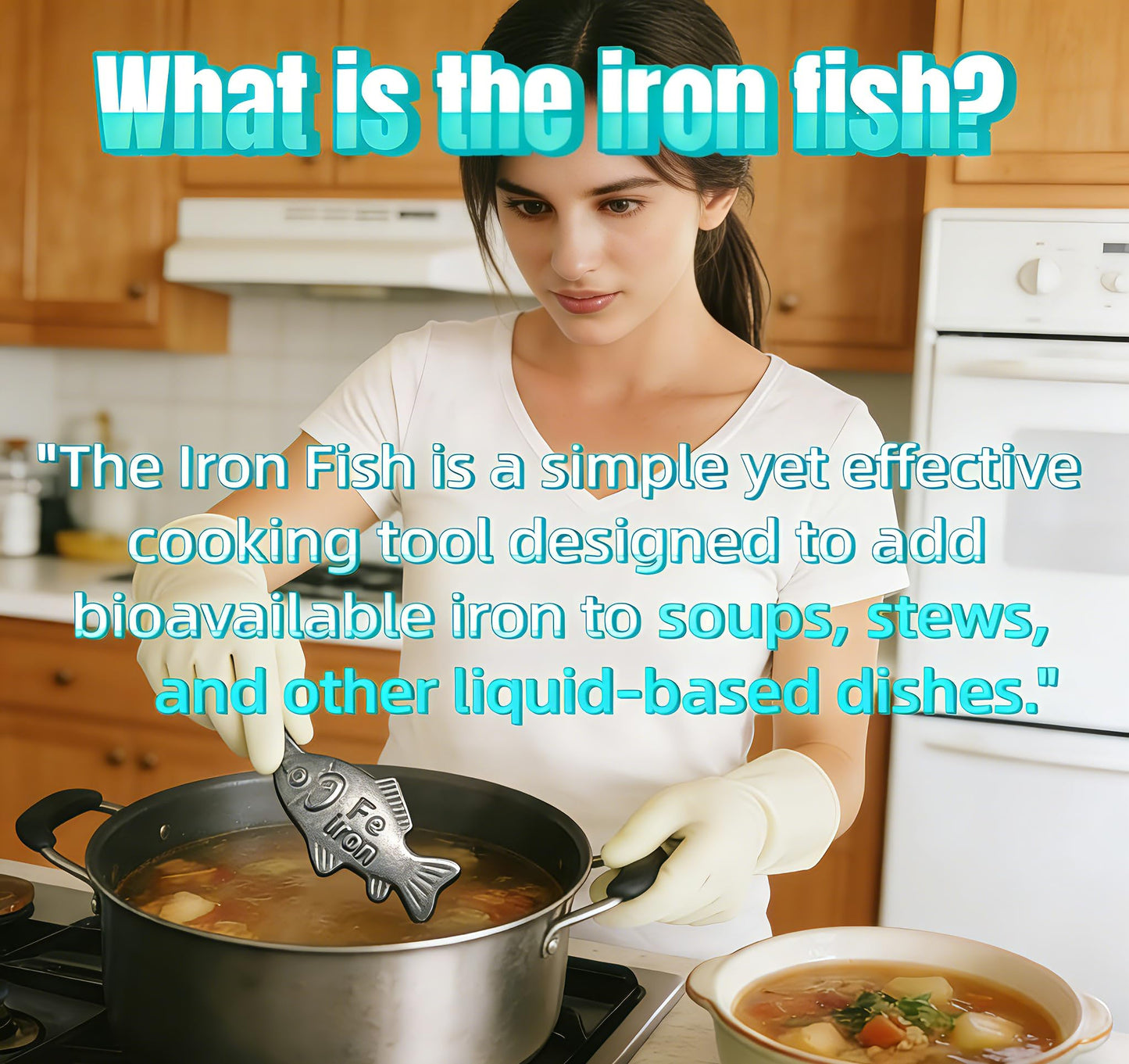 Iron Fish for Cooking(2-Pack), Safe Reusable Cooking Tool for Iron Deficiency,Lucky Cooking Iron Tool for Anemia & Vegans, Ideal Gift