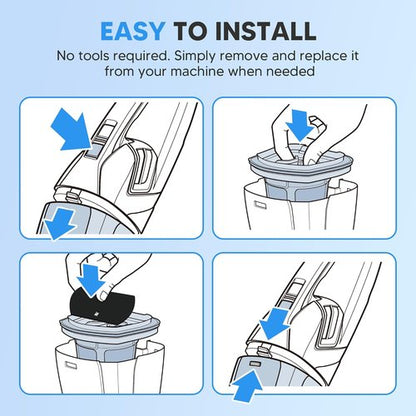 Bissell Vacuum Replacement Filter - Pet Hair Eraser Compatible with Models 2390, 2389, 2579 | 2 Mesh & 4 Foam Filters