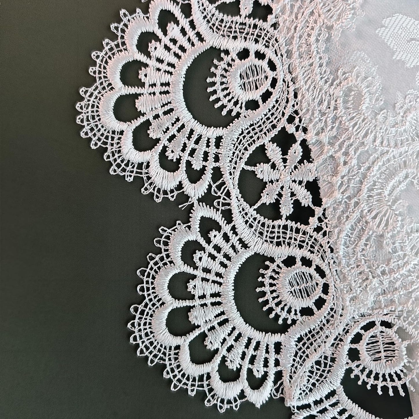 19.743.3 Inch Coffee Tablecloth for Living Room Center Table Doilies Embroidery Lace Tablecloth Home Dining Coffee