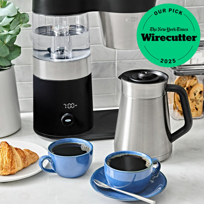 OXO Brew 9-Cup Coffee Maker – Stainless Steel, Programmable Coffee Machine with Single Serve or Full Carafe Options, SCA Certified Home Brewer