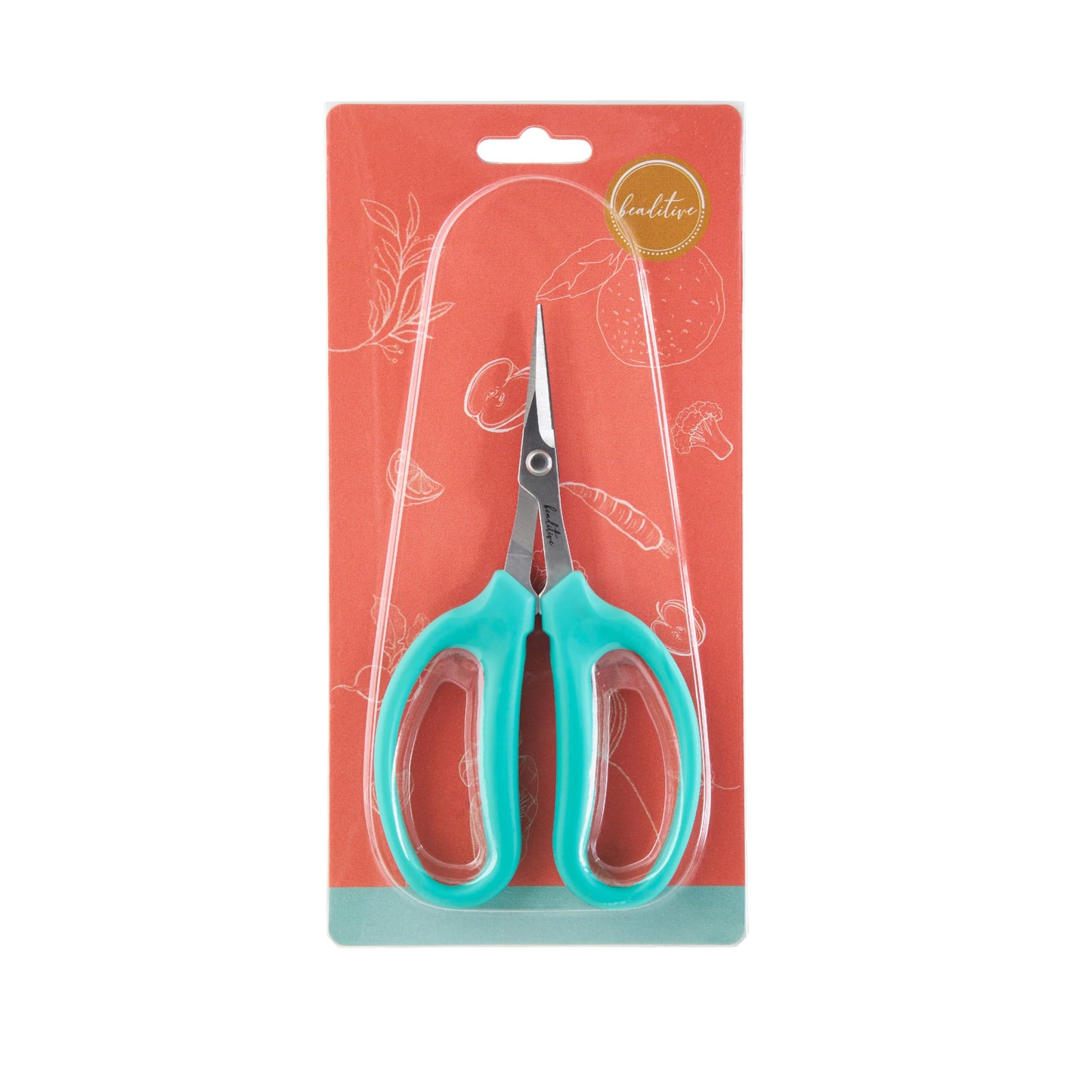 Beaditive Culinary Herb Scissors - Compact 6.5-Inch Stainless Steel Kitchen Scissors - Dishwasher Safe - Sharp Tip for Snipping Fresh Herbs