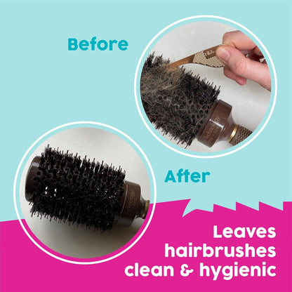 Pikk-it Vacuum Hair Brush Cleaner Tool - Effortlessly Removes Hair from Vacuums & Brushes | Pet & Human Hair Rake (Single/Twin Pack)
