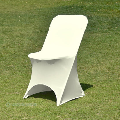 1 Spandex Folding Chair Covers with Arched Front Design - Durable and Stylish Slipcovers for Wedding Receptions
