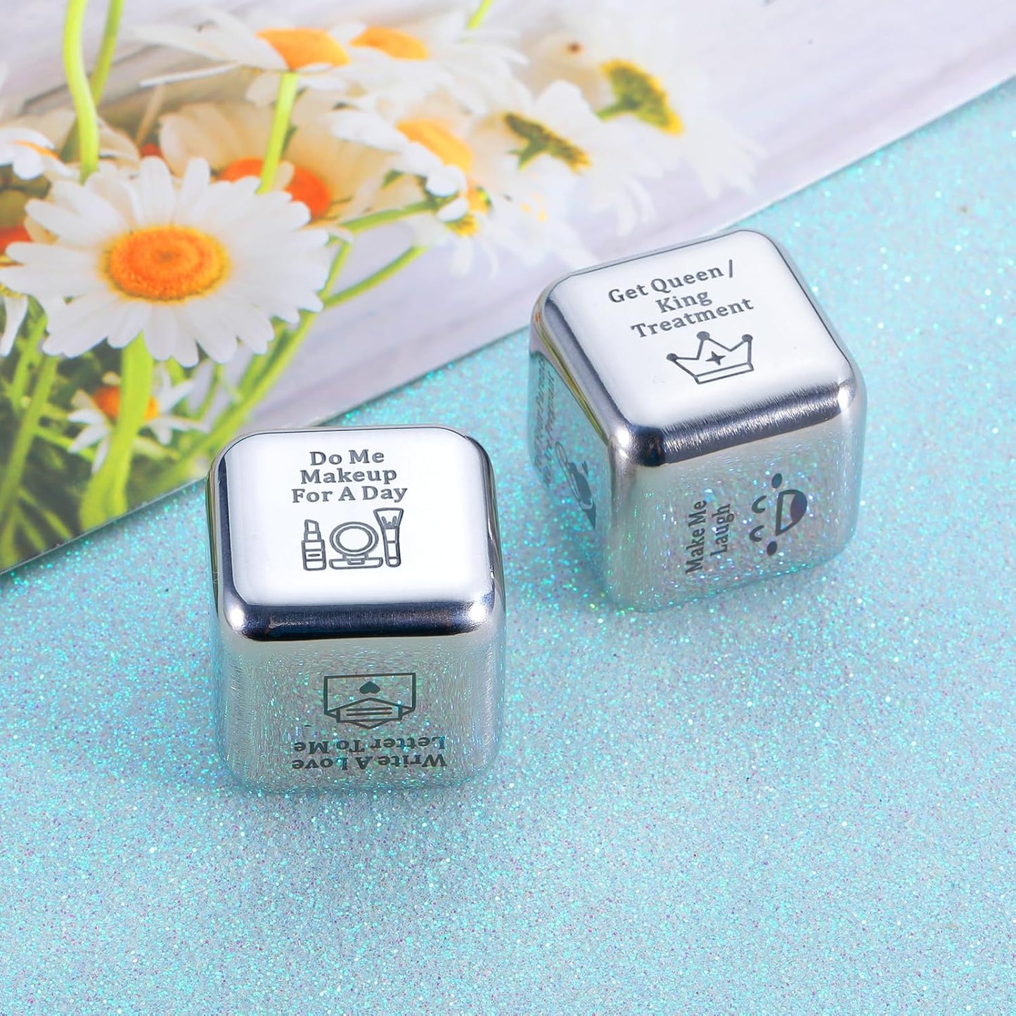 Funny Iron Gifts for 6th Anniversary - 6 Year Wedding for Couples, Food Decision Dice, Christmas Birthday Gifts