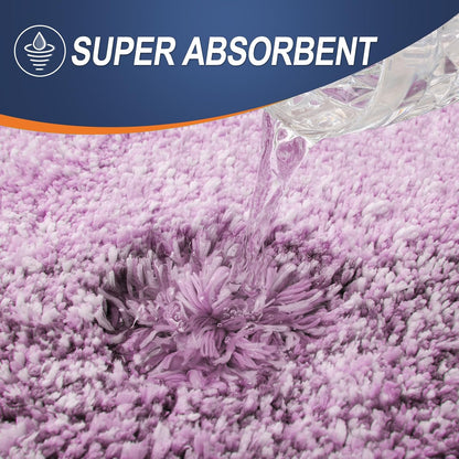 OLANLY Bathroom Runner Rug - Extra Soft Microfiber Mat with Rubber Backing | 59x24, Quick Dry, Pinkish-Purple