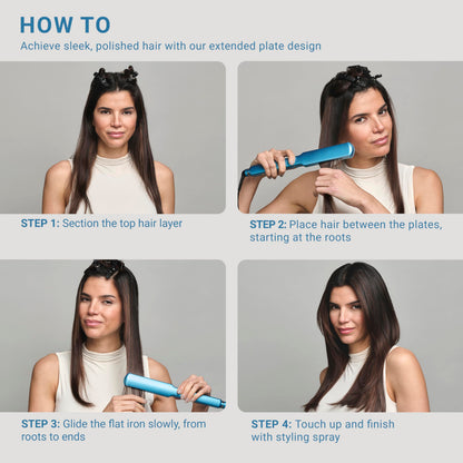 Nano Titanium Ultra-Thin Hair Straightener, Professional Flat Iron For All Hair Types
