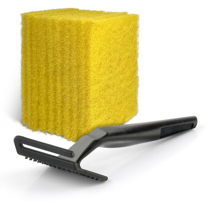 Cerama Bryte 10 Pack Cleaning Pads Cooktop, Stove Top Cleaner and Glass includes 1 Pow-R Grip Tool for easy cleaning