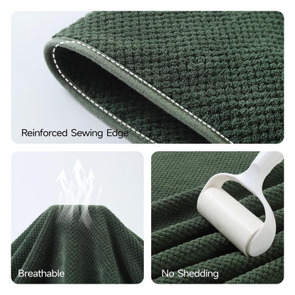 REDKISS Pack of 1 Jumbo Bath Sheet, 40 x 80 Inches Microfiber Oversized Bath Towel for Bathroom, Extra Large & Lightweight, Quick-Dry, Super Soft & Highly Absorbent, Perfect to Wrap Yourself In, Olive