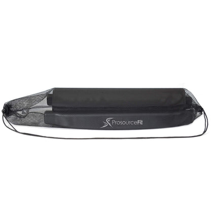 ProsourceFit Slide Board Mat for Exercise 6’ with End Stops, Booties & Carrying Bag for Low-Impact Indoor Home Workouts and Sports Training
