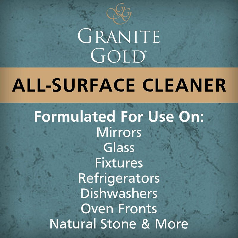 Granite Gold All-Surface Cleaner Spray, Household Cleaning For Stainless Steel, Glass, Quartz, Marble Surfaces, 24 Fl Oz, 1 Count