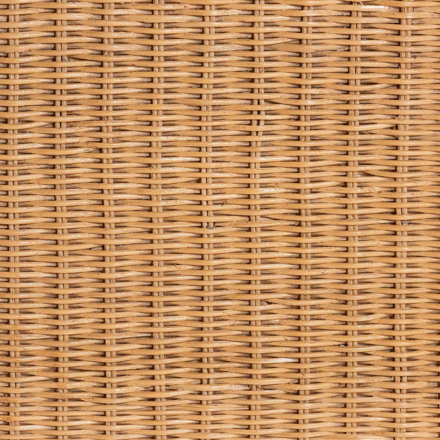 Bali & pari Palm Scallop Natural Rattan Ottoman with Cushion – Handwoven Wicker Accent Bench for Living Room, Bedroom or Entryway, Coastal Boho Style Accent Furniture, 46-inch Wide, Rectangular