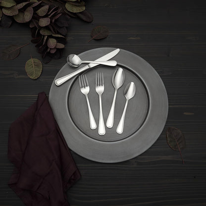 Oneida Foodservice New Rim Teaspoons, 18/10 Stainless Steel, Set of 12