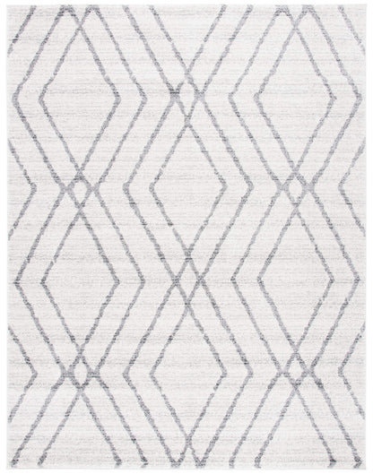 SAFAVIEH Adirondack Collection Area Rug - 10' x 14', Ivory & Grey, Modern Moroccan Design, Non-Shedding & Easy Care, Ideal for High Traffic Areas in Living Room, Bedroom (ADR162A)